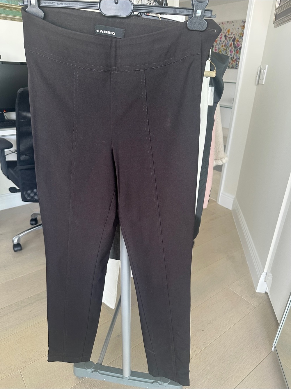Cambio Women's Straight Leg Pants in Black